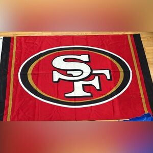 San Francisco Wincraft Black and White Logo Flag